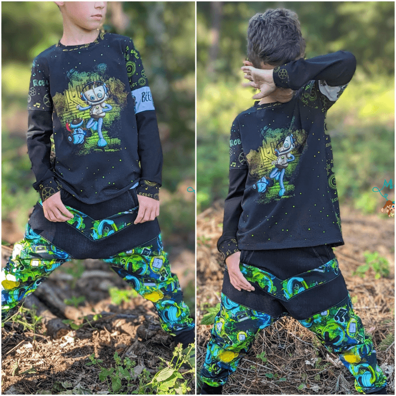 Schnittmuster Arrow Set Shirt und Hose Gr. 80 bis 152 - Sewando