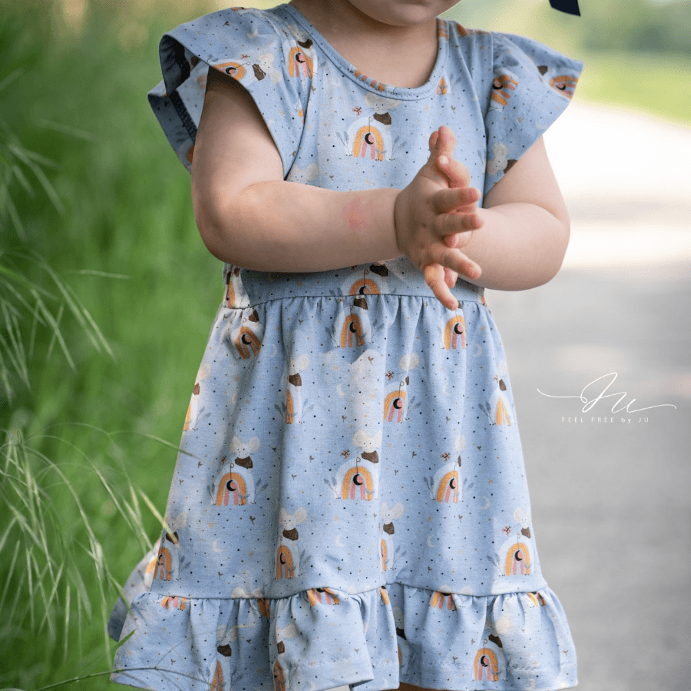 Schnittmuster Kleid Marie-Louise mit Ärmel Gr. 86 - 158 - Sewando