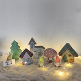 Stickdatei Herbst Dorf Halloween Set 2588