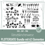 Plotterdatei Bundle Gänseblümchenwiese - Sewando