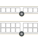 Stickdatei - Lernhilfe "Zahlenfelder LKW" in 2 Größen