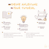 Oversized Pyjama-Hose mit Tunnelzugbund (Straight Leg) – Schnittmuster (PDF) – Regular Gr. 30–48