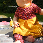 Schnittmuster Aurinko - Raglankleid mit Knopfleiste Größe 50 bis 104 - Sewando