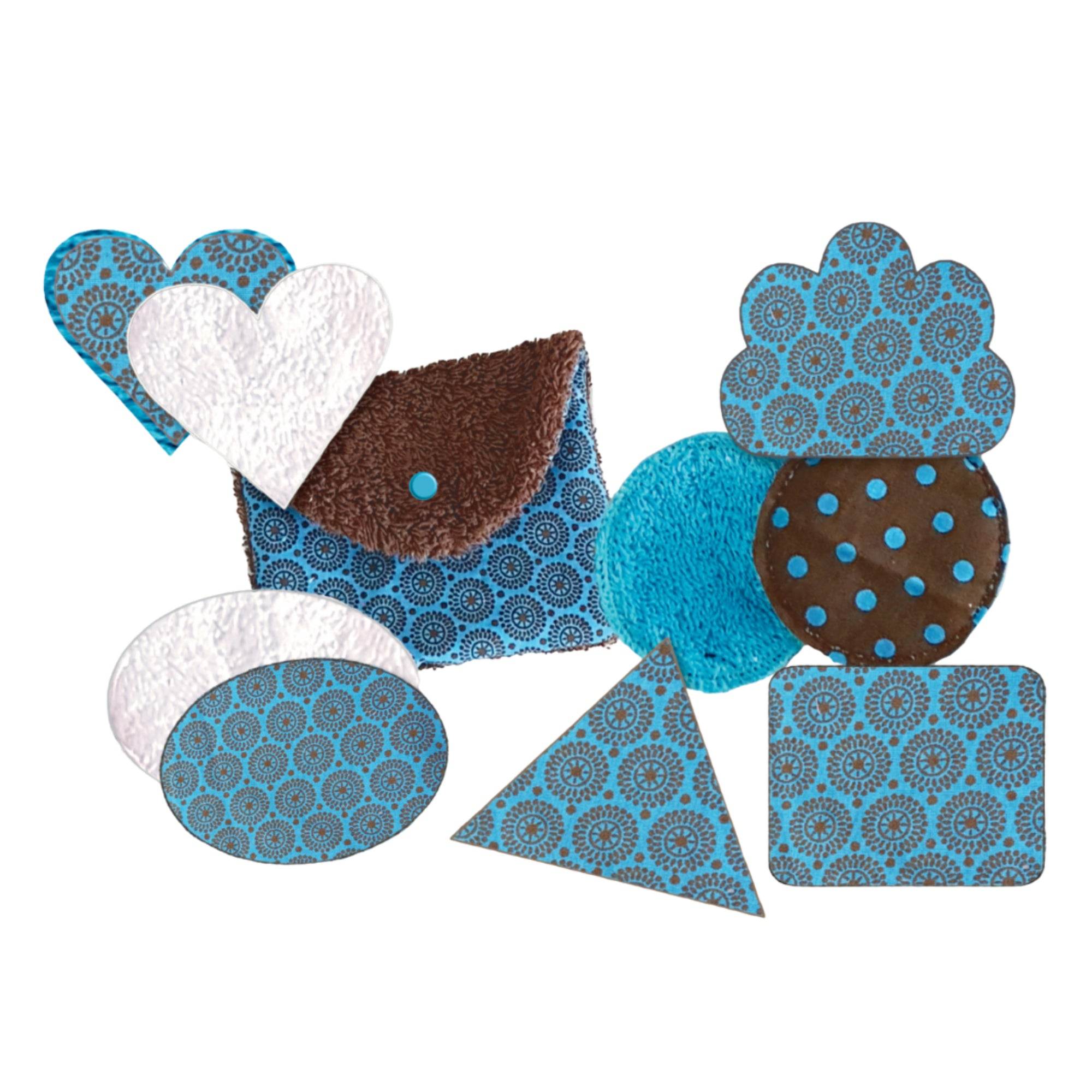 Stickdatei Kosmetiktasche mit sechs AbschminkPads Rahmen 13x18 cm, ITH, Makeup - Sewando