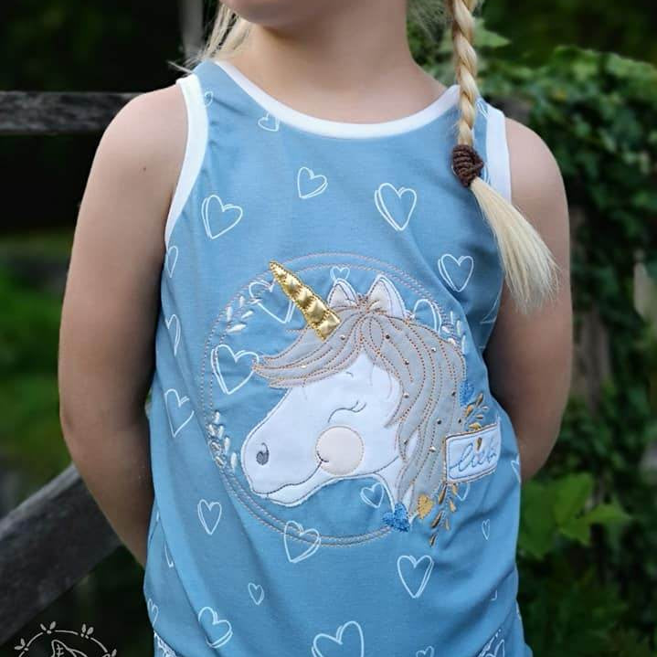 Stickdatei Einhornliebe - Kombipaket - Sewando