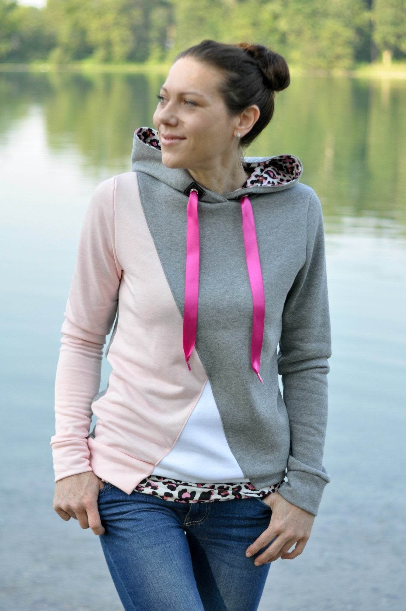 Schnittmuster Hoodie AROSA Gr. XS-XXXL : - Sewando