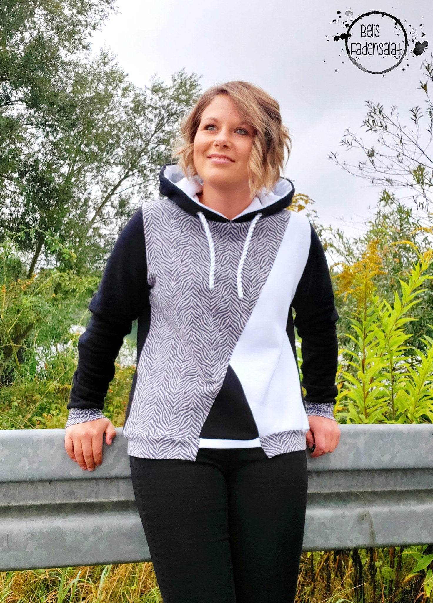 Schnittmuster Hoodie AROSA Gr. XS-XXXL : - Sewando