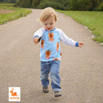 Schnittmuster Pilvi - Raglanshirt Gr. 50 - 104 mit Tasche & Knopfleiste - Sewando