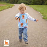 Schnittmuster Pilvi - Raglanshirt Gr. 50 - 104 mit Tasche & Knopfleiste - Sewando