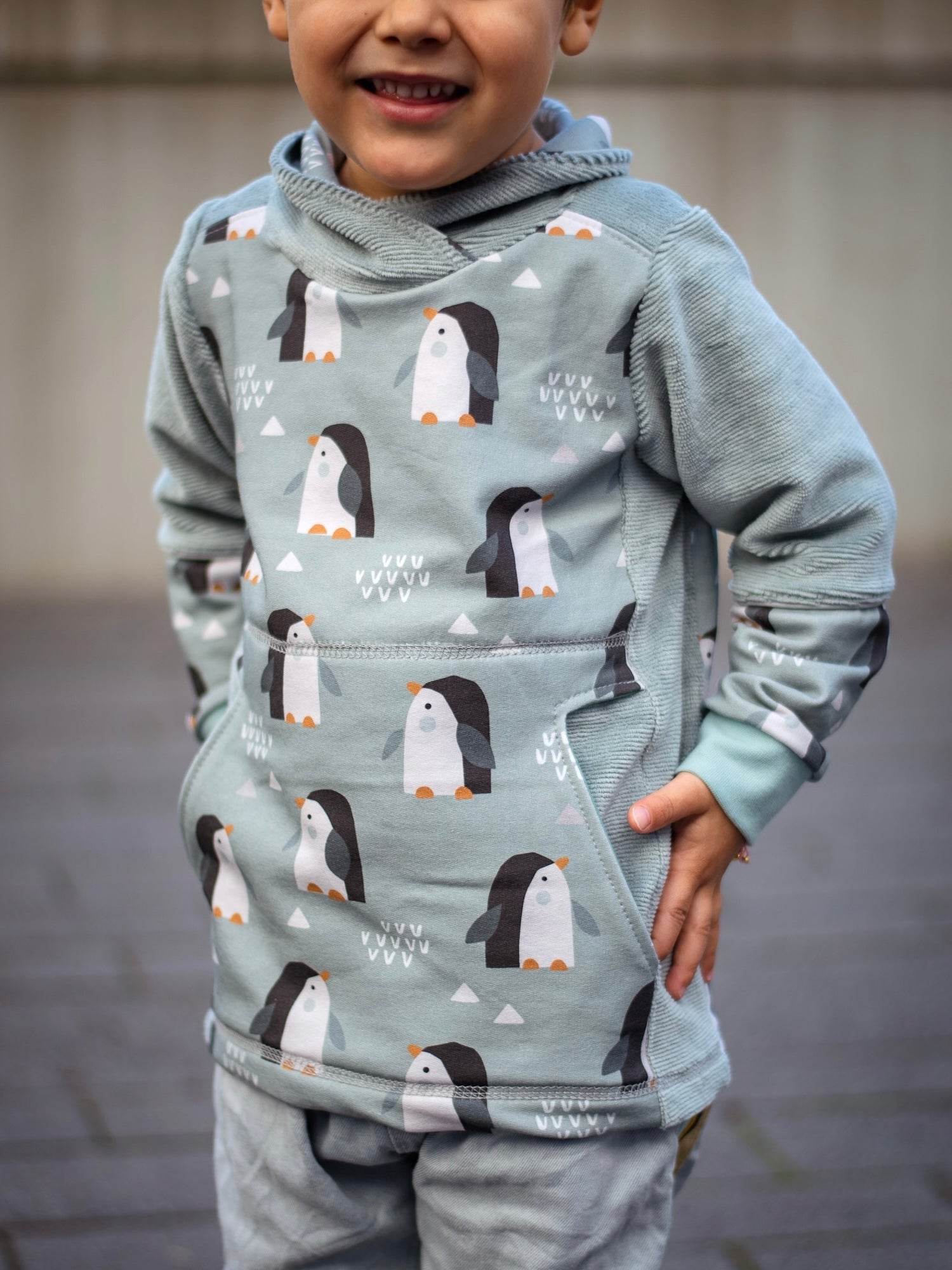 Schnittmuster Hoodie Winter-Tadeo Gr. 74-140 - Sewando