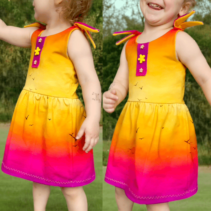 Schnittmuster Kleid Alilly Gr. 80 bis 152 - Sewando