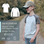 SKAGERRAK Kinder Raglanshirt | Schnittmuster PDF | Größe 74–164 | Boheme - Sewando