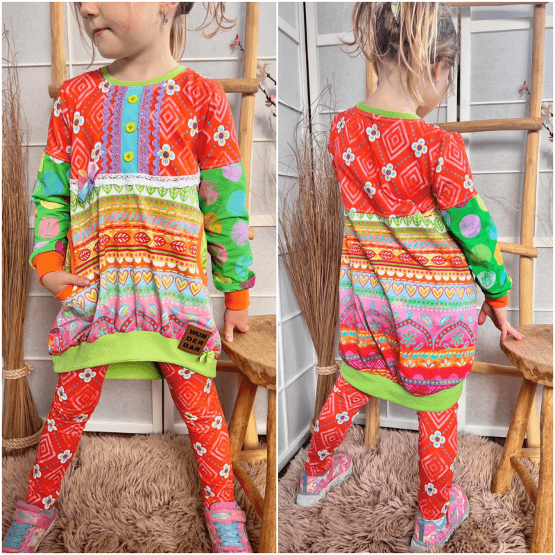 Schnittmuster Hoodie Bubble Gr. 80 bis 152 - Sewando