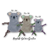 Stickdatei Koala Kuscheltuch ITH, drei Größen, Schmusetuch, Kuscheltier - Sewando