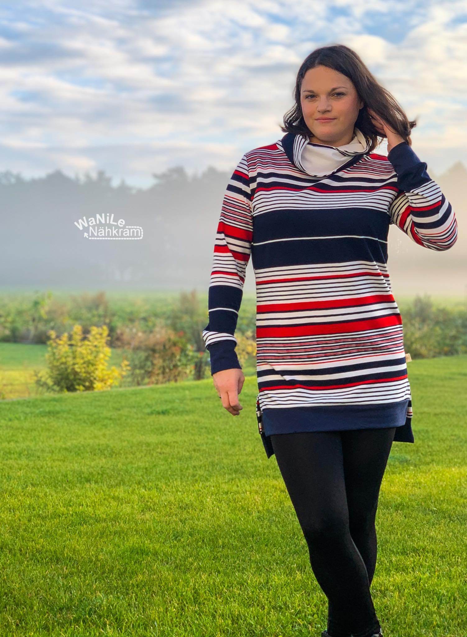 Schnittmuster Longhoodie CORTINA Gr. XS-XXXL : - Sewando