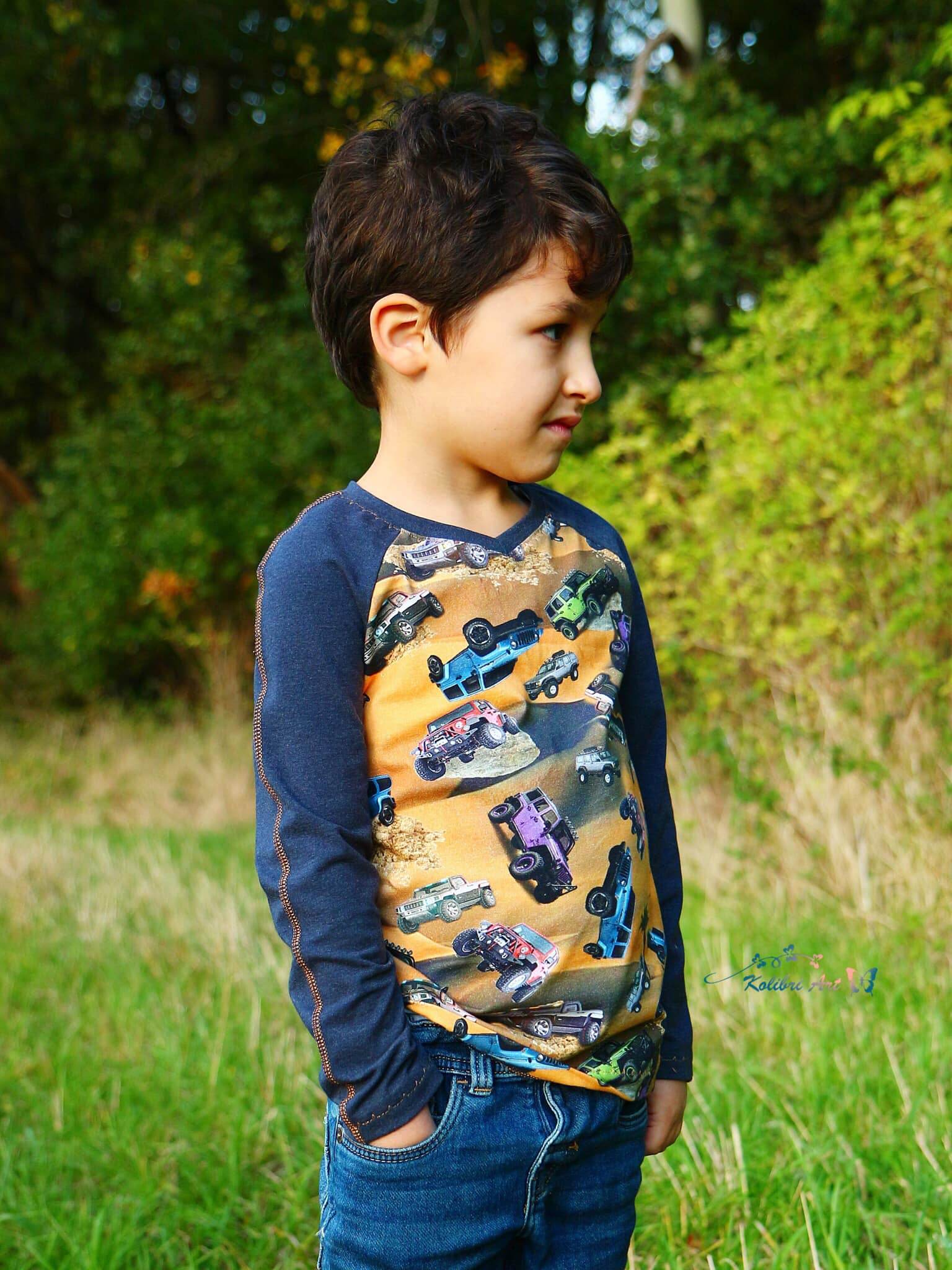 SKAGERRAK Kinder Raglanshirt | Schnittmuster PDF | Größe 74–164 | Boheme - Sewando