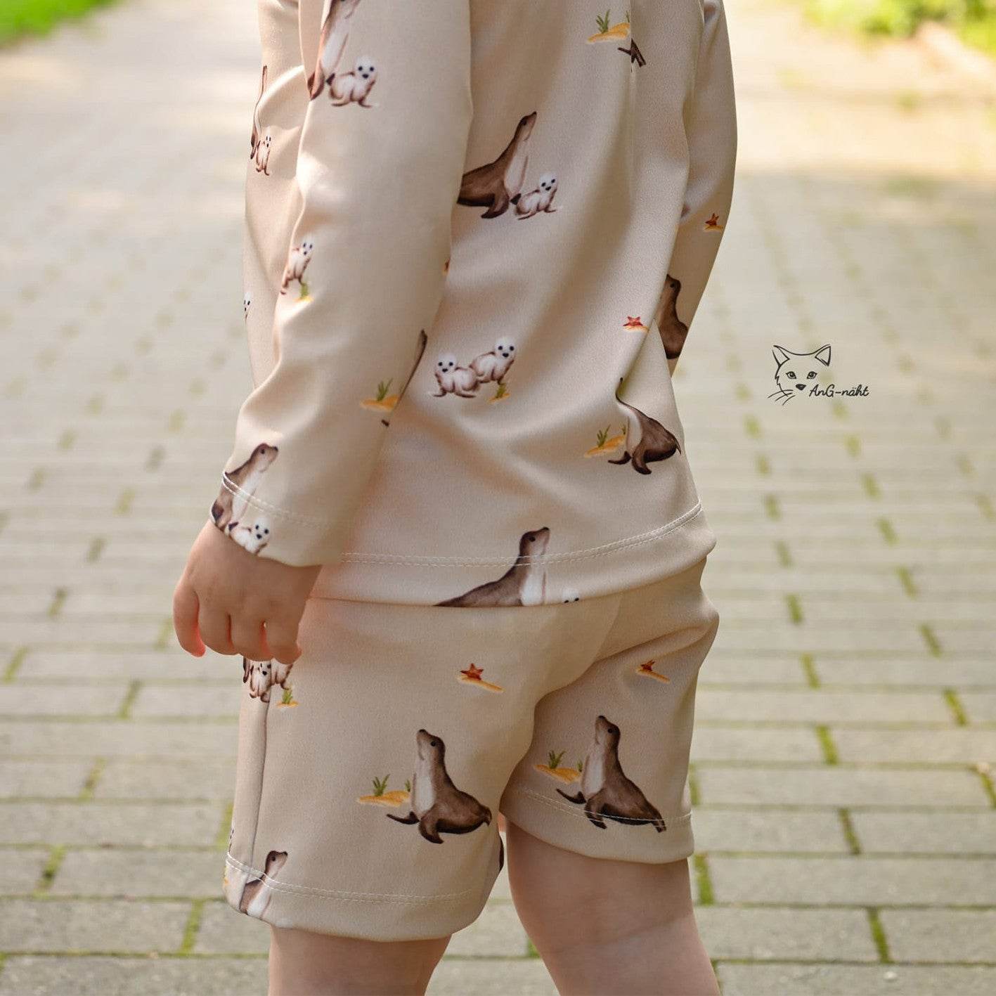 Schnittmuster Badeknirps unisex Variante Beamerversion Gr. 62 bis 170 - Sewando