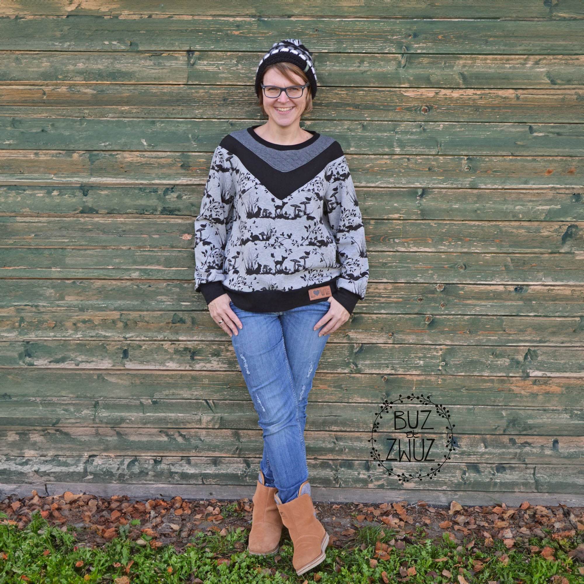 Schnittmuster Damenpullover Veera – Größen 32 – 60 - Sewando