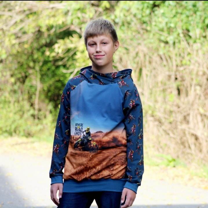 Schnittmuster Rag a´Ding Dong Raglanhoodie/Kleid Größe 56-164 - Sewando