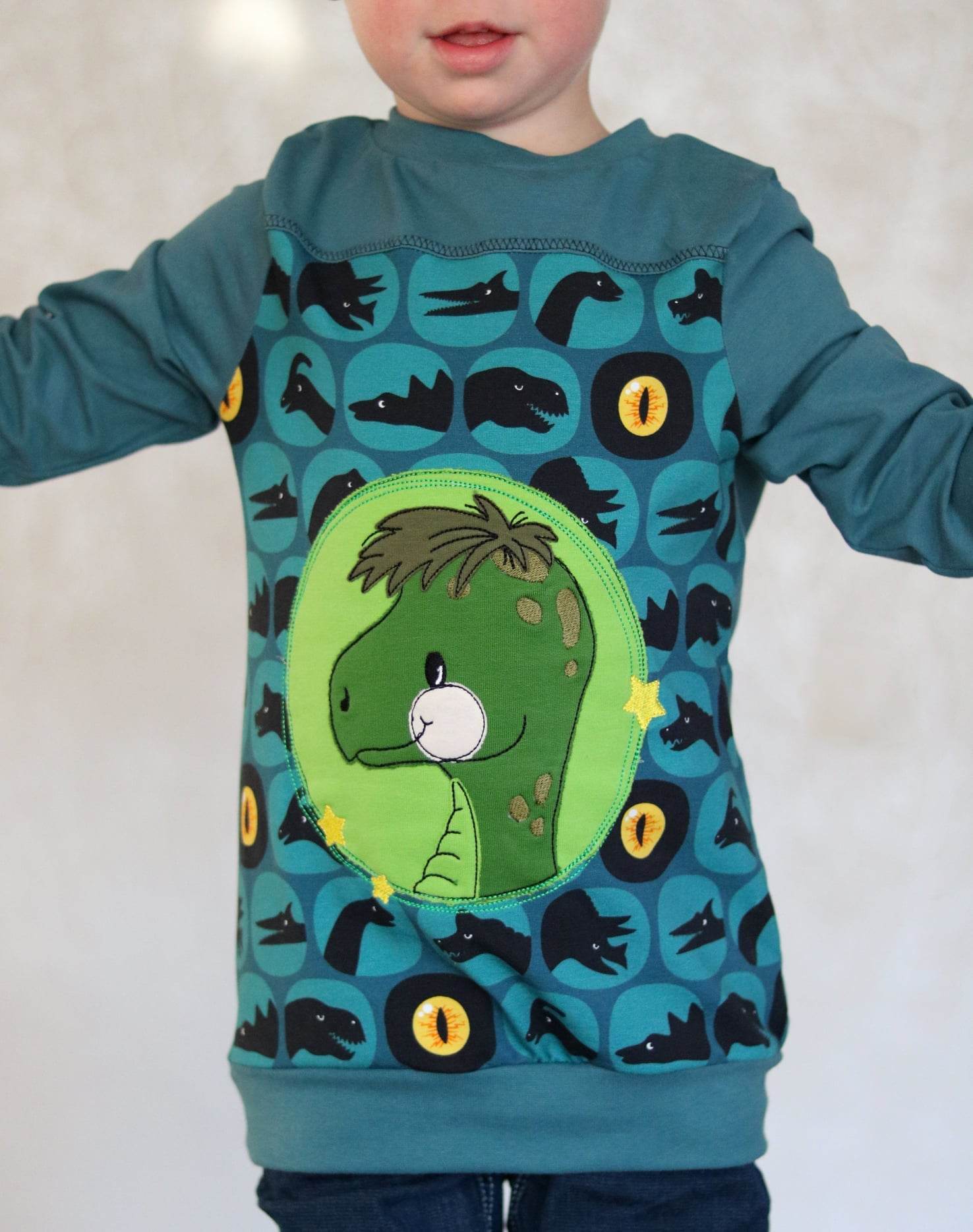 Applikationsvorlage Cool Dino - Sewando