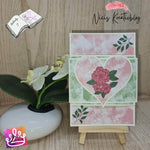 Digiset Blumen Herz Plotten, Sublimation, Drucken, Digistamp - Sewando