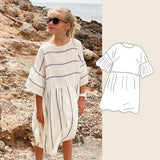 LOELLA Dress Schnittmuster Kleid aus Webstoff/ Musselin, 2 Varianten Gr. 80-164 : - Sewando