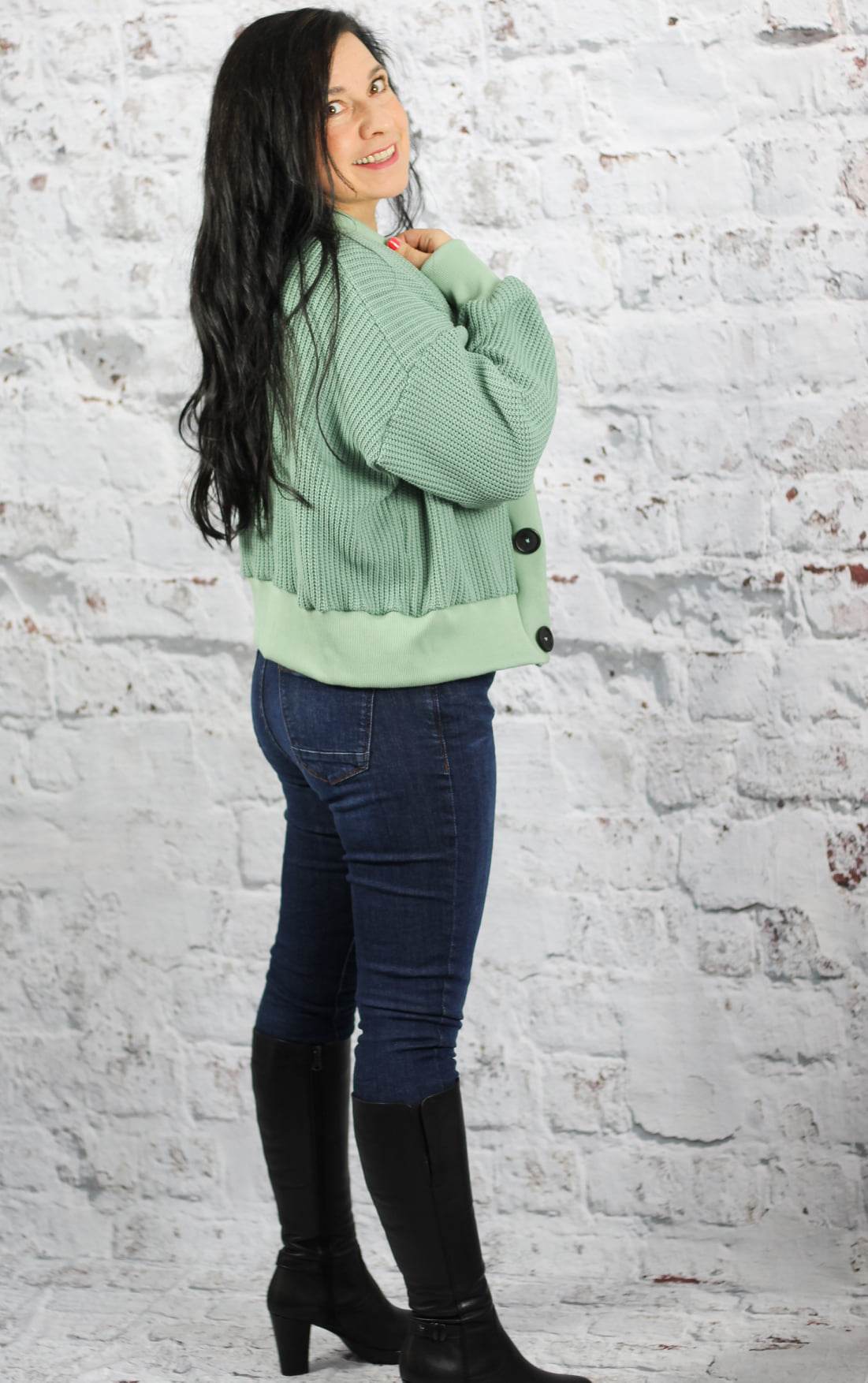 Schnittmuster Oversize Cardigan OBEREGGEN Gr. 32-56 : - Sewando