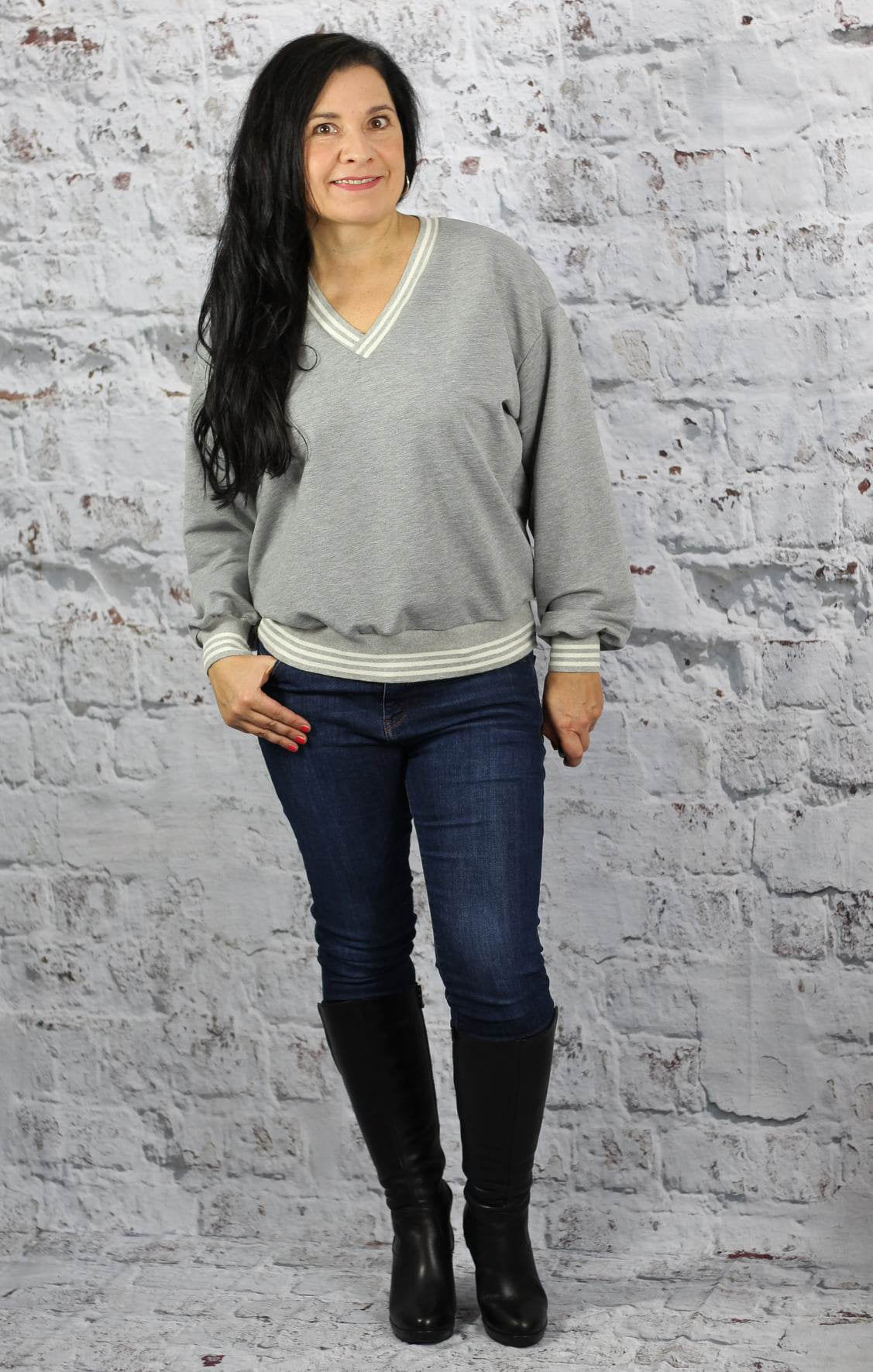 Schnittmuster Sweater/Pullunder SCHENNA Gr. 34-56 : - Sewando