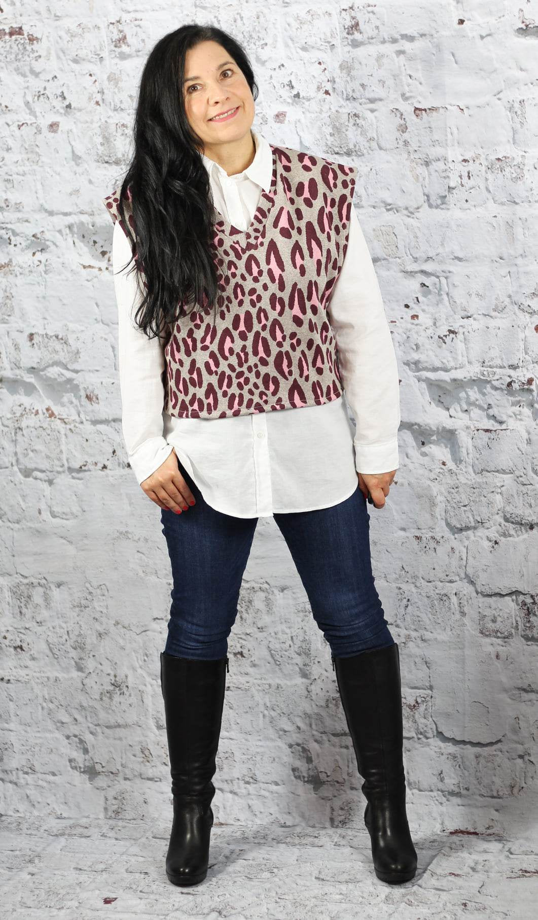 Schnittmuster Sweater/Pullunder SCHENNA Gr. 34-56 : - Sewando