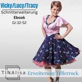 Tracy-Vicky-Lucy Schnitterweiterung Tellerrock