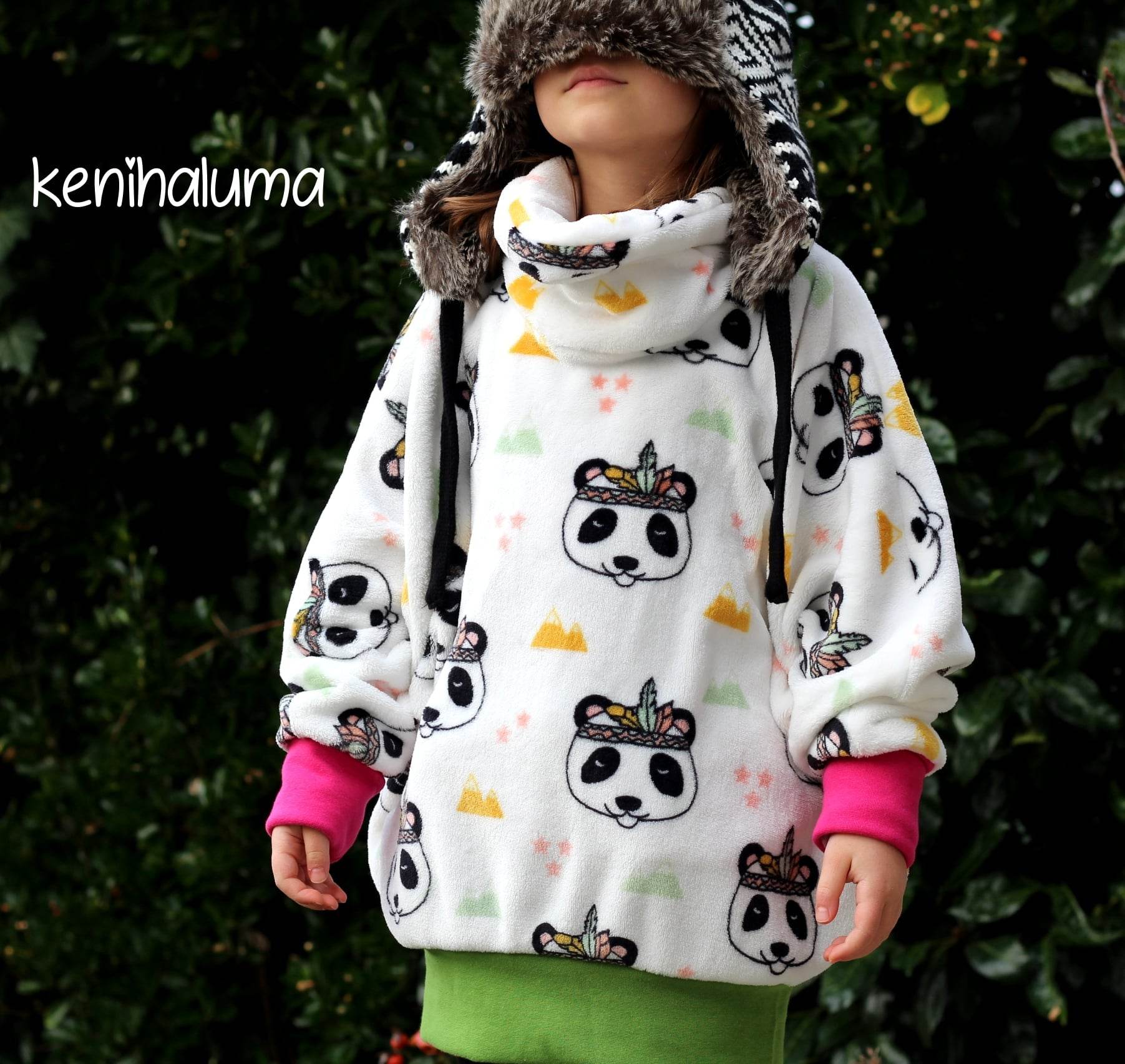 Schnittmuster Poncho Gr. 80 bis 152 - Sewando