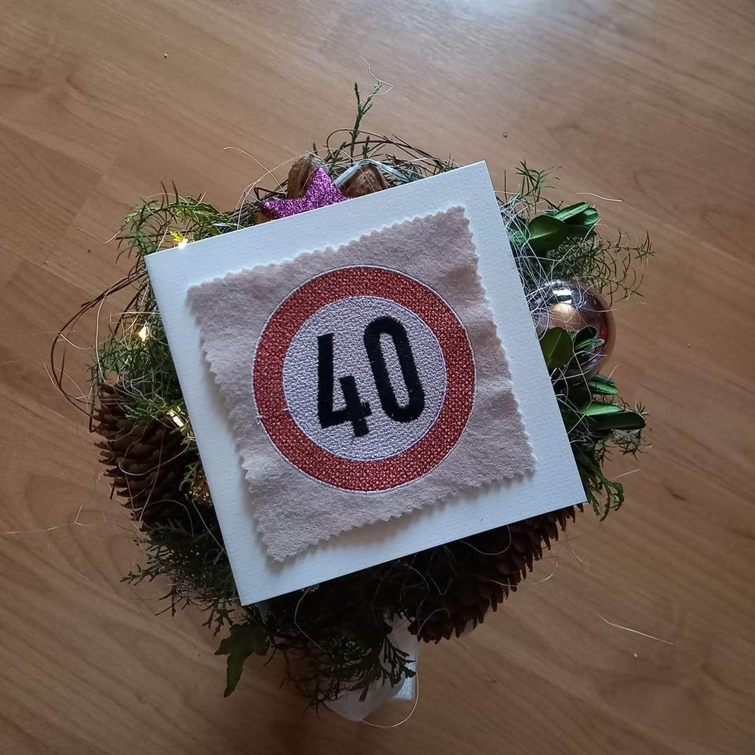 Stickdatei - Verkehrsschilder zum Geburtstag - Sewando