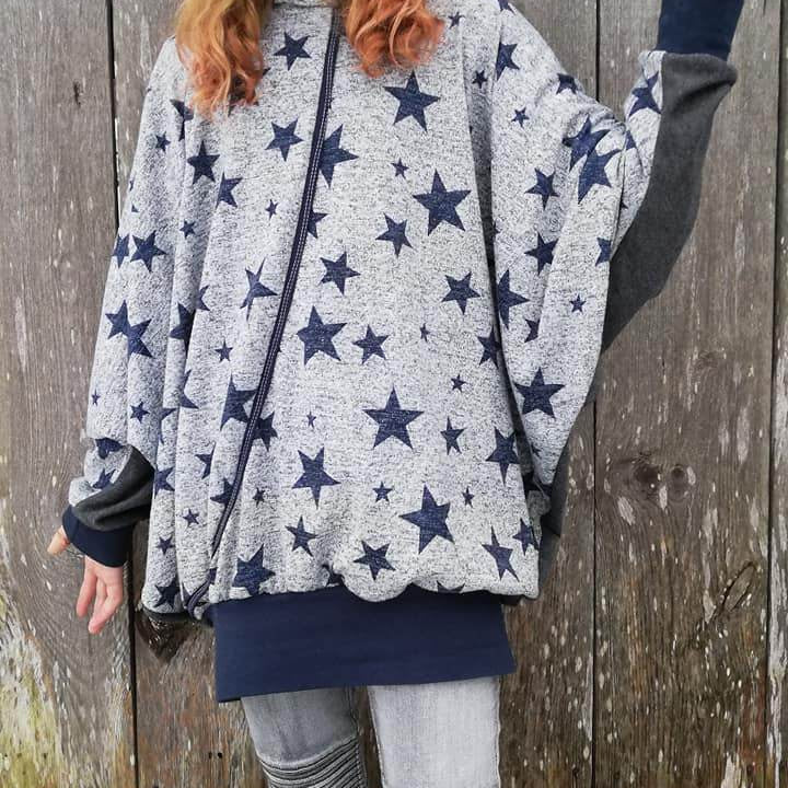 Schnittmuster Poncho Gr. 80 bis 152 - Sewando