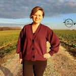 Schnittmuster Oversize Cardigan OBEREGGEN Gr. 32-56 : - Sewando