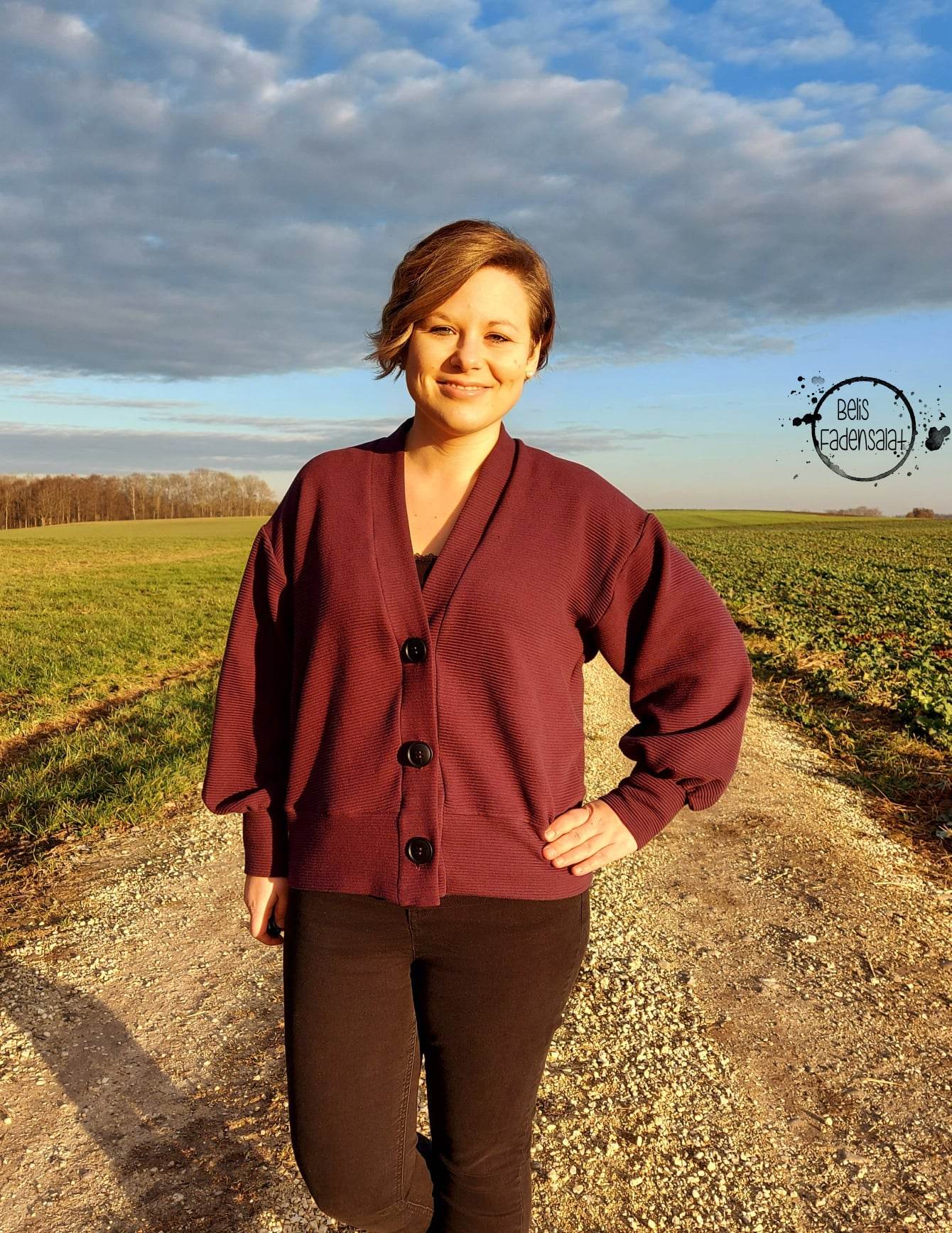 Schnittmuster Oversize Cardigan OBEREGGEN Gr. 32-56 : - Sewando