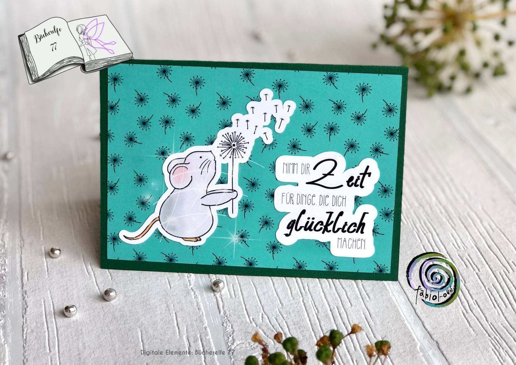 Digiset Mausi Pusteblume Plotten, Sublimation, Drucken - Sewando