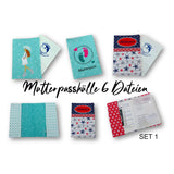 Stickdatei Mutterpasshülle SET 1, Rahmen 20 cm x 30 cm, ITH, 6 Dateien, Mama, Schwanger, Baby, Hülle, Umschlag - Sewando