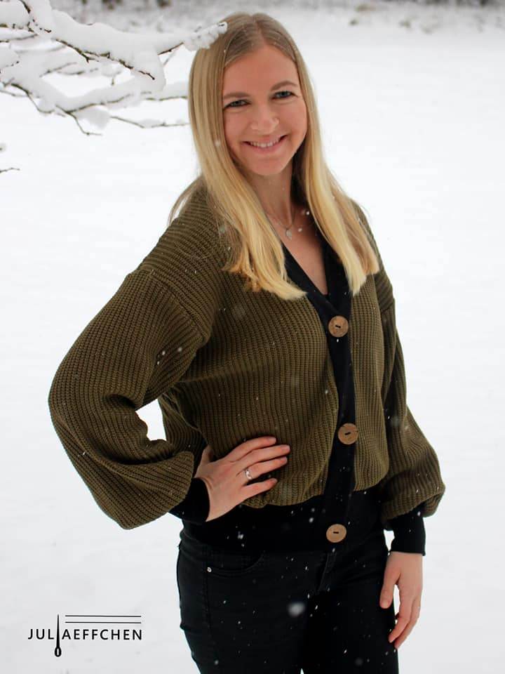 Schnittmuster Oversize Cardigan OBEREGGEN Gr. 32-56 : - Sewando