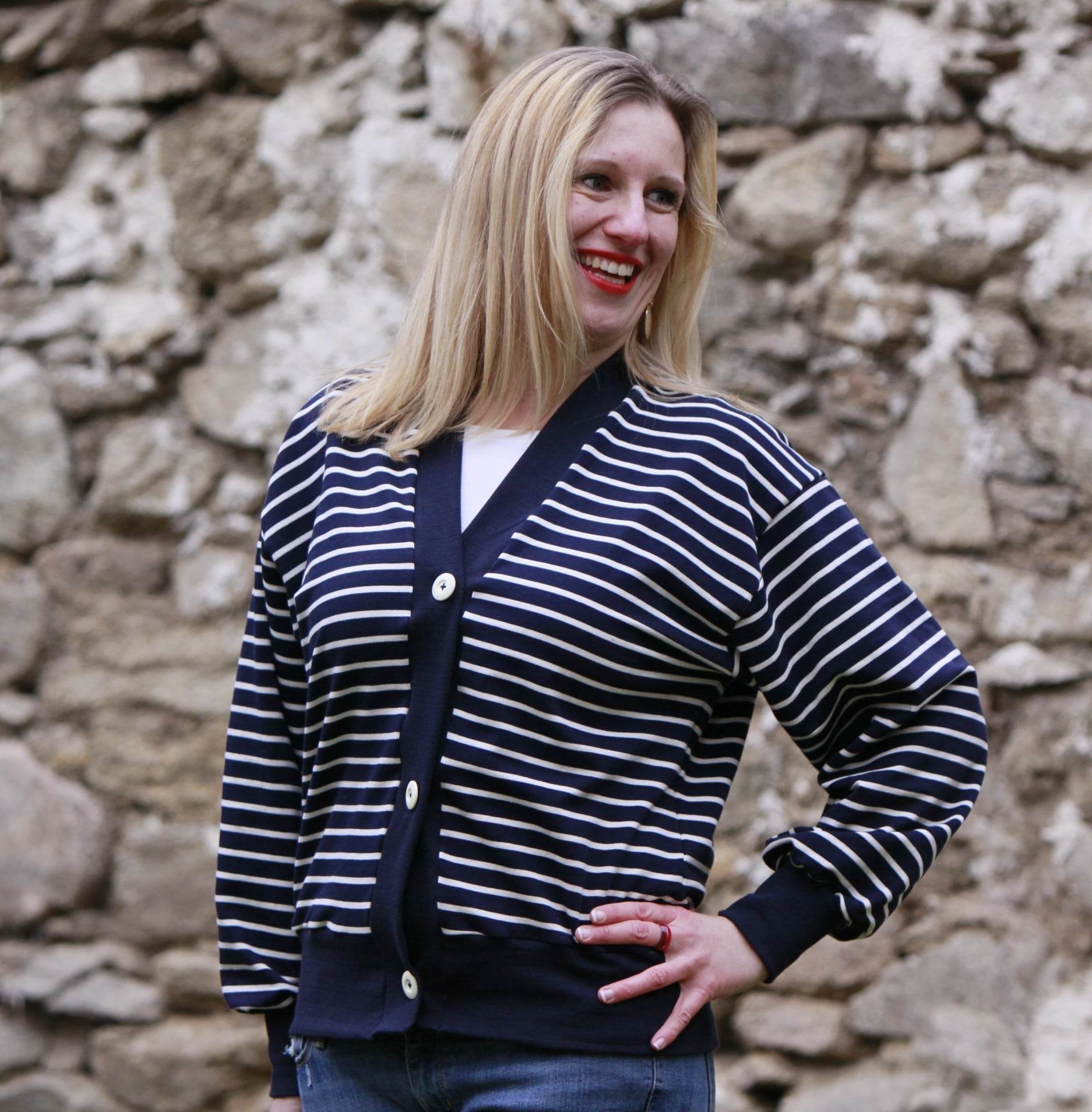 Schnittmuster Oversize Cardigan OBEREGGEN Gr. 32-56 : - Sewando