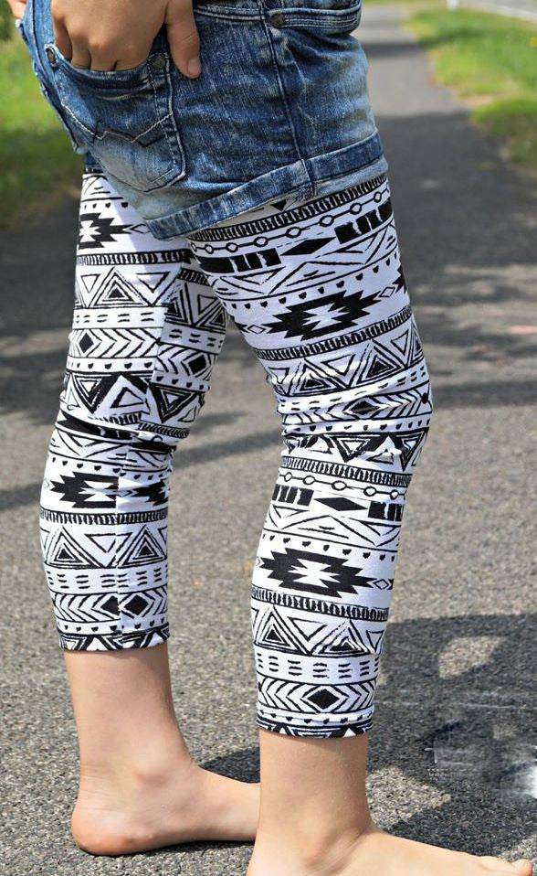 Schnittmuster Leggins mini LORA Gr. 86/92 - 146/152 : - Sewando