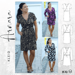 Schnittmuster PDF Ebook Kleid ARNARA Gr. 34-54 - Sewando