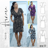 Schnittmuster PDF Ebook Kleid ARNARA Gr. 34-54 - Sewando