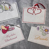 Stickdatei - Geld- und Gutschein-Etuis (13 Motive) - Sewando