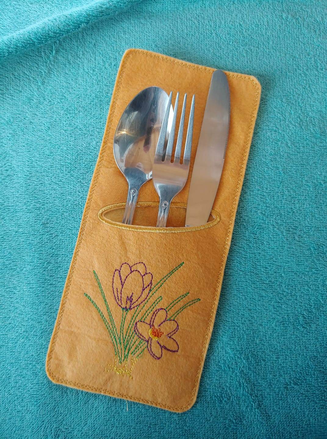 Stickdatei - 8 Bestecktaschen Blumenmeer - Sewando