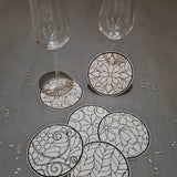 Stickdatei - Untersetzer - Florale MUSTER - Sewando