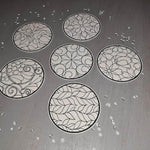 Stickdatei - Untersetzer - Florale MUSTER - Sewando