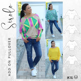 Ebook Schnittmuster ADD ON langer Ärmel Pullover SIROLO Gr. 34-56