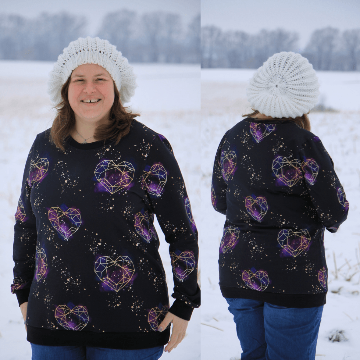 Schnittmuster Pullover Avery Gr. 32 bis 48 - Sewando