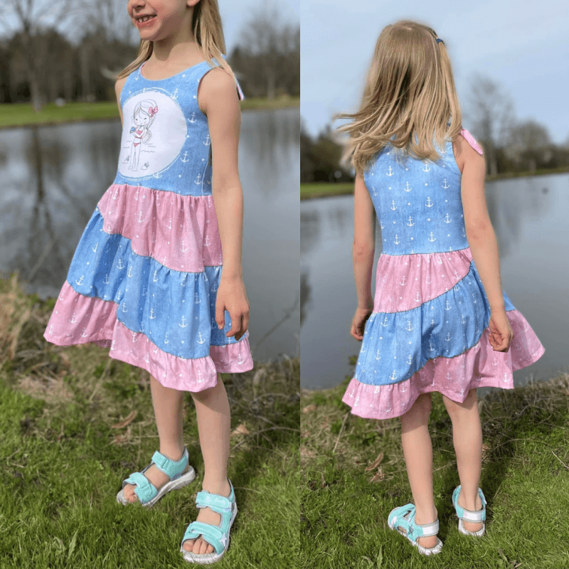 Schnittmuster Kleid Alilly Gr. 80 bis 152 - Sewando