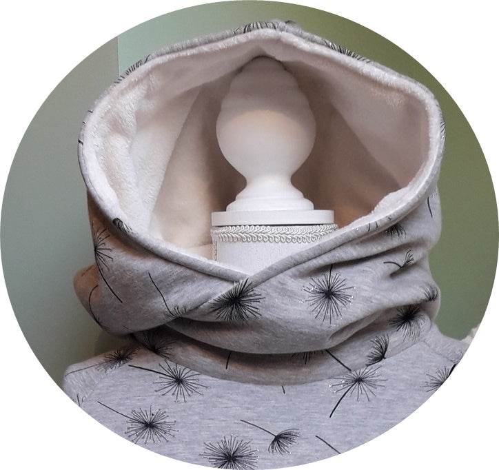 Schnittmuster+Nähanleitung Wickelkapuze ADD ON XS - XXL : - Sewando